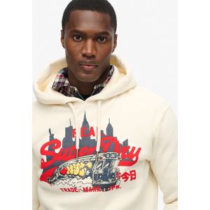 Superdry - New York Vintage Logo Graphic Hoodie - Biologisch Katoen