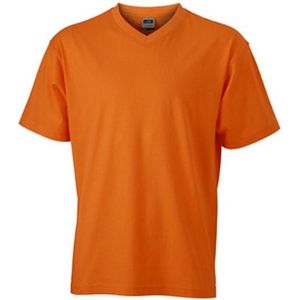 James and Nicholson Heren V Hals Tee (Oranje)