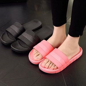 slippers - zomer - slide-slippers - badslippers - strand - indoor/outdoor - slipvast - unisex - effen - maat: 36/37 EU. zwart