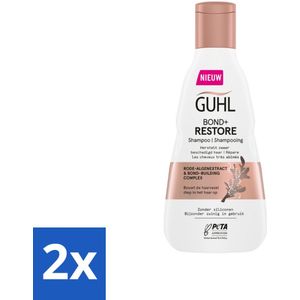 Guhl - Shampoo - Bond+ Restore - 250 ml - Voordeelverpakking - 2 stuks