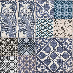 TEGEL BEHANG | Patchwork - meerkleurig - A.S. Création Metropolitan Stories