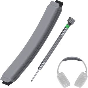 Vervangende Hoofdband voor Bose QuietComfort 35, 35 II, 45 (QC35, QC35 II, QC45) Over-Ear Hoofdtelefoon van MMOBIEL – Protein PU Hoofdband – Hoofdtelefoon Hoofdkussen Cover Reparatie – Grijs