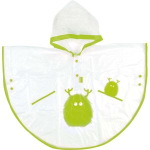 Clima Bisetti - Regenponcho kinderen Lime Groen 2-4 jaar - regenponcho peuter - regenponcho kind