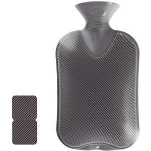 Warme waterkruik met fleece hoes - 2 liter