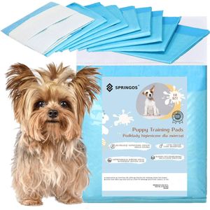 Springos Puppy Training Pads| Plasmatjes Hond | Zindelijkheidstraining | 10 Stuks | 35 x 45 cm