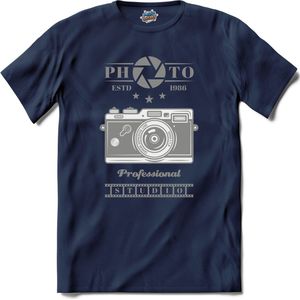 Foto Camera 1986 | Fotografie - Camera - Photography - T-Shirt - Unisex - Navy Blue - Maat 4XL