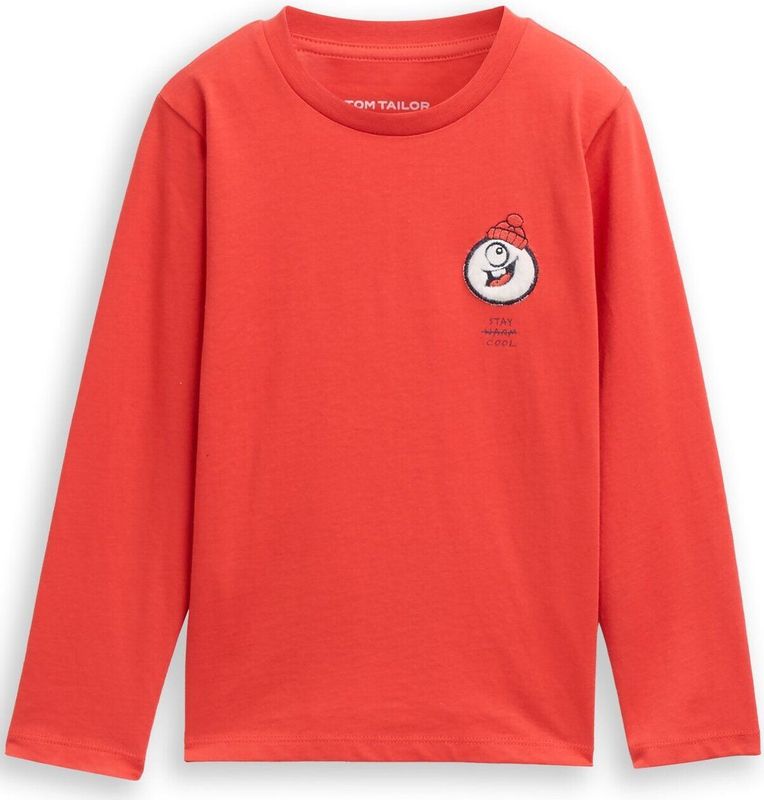 TOM TAILOR - Shirt - Oranje - Lange Mouw