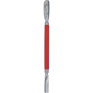 Belux Surgical Instruments / Bokkepootje - Manicure en Pedicure - Dubbelzijdig - Cuticle Pusher - 13.5 cm - Set van 2 - Rood