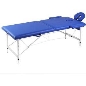 Inklapbare massagetafel 2 zones met aluminium frame - ideaal voor massage, shiatsu en reiki