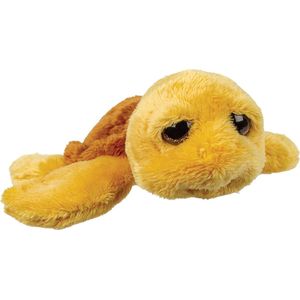 Suki Gifts pluche zeeschildpad Jules knuffeldier - cute eyes - okergeel - 14 cm - Hoge kwaliteit