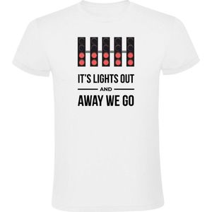 It's Lights out and Away we Go Heren T-shirt - wereldkampioen - zandvoort - race - nederland