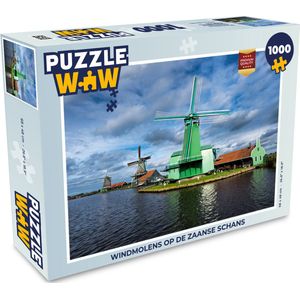 Puzzel Windmolens op de Zaanse Schans - Legpuzzel - Puzzel 1000 stukjes volwassenen