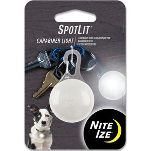 Nite Ize SpotLit - Led karabijnhaak Lampje Roestvrij Staal / Witte Led