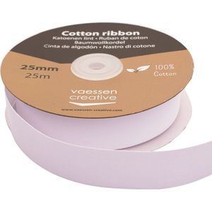 Vaessen Creative Katoenen Lint - 25mmx25m - Wit