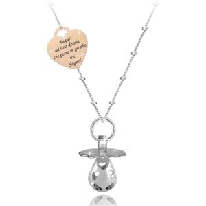 Halsketting Engelsrufer Zwangerschap fopspeen Mexicaans hart emotionele spreuk voor aanstaande moeders