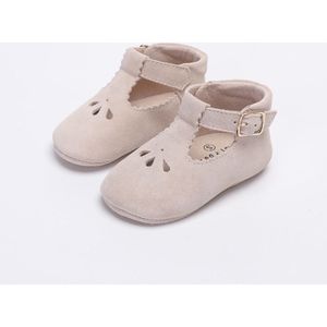 Baby Dutch - Babyslofjes Jogger - Marine - Geel - Leer