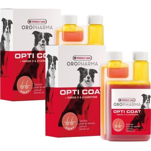 Versele-Laga Oropharma Opti Coat Omega-3 & Caroteen - Voedingssupplement - Huid - Vacht - 2 x 250 ml