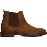 Van Lier - Chelsea Boots - Cognac Suède