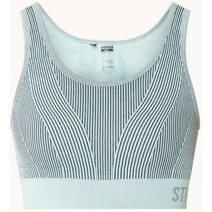 Stronger - Arc Seamless Sports Bra - Dames - Blauw - Maat M