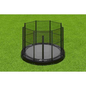 Akrobat Primus Inground Trampoline 430 Zwart, incl. veiligheidsnet