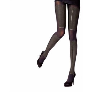 Pretty Polly Sparkle Panel Tights - Black - Silver - One Size - (Eur 36 tot 42) - AUY5
