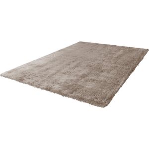 Lalee Cloud - Hoogpolig- zacht- glimmend- velvet- effen- karpet- Eric kuster stijl- fluffy- 120x170 cm Taupe