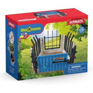 schleich DINOSAURUS - Hek uitbreidingsset - Speelfigurenset - Kinderspeelgoed voor Jongens en Meisjes - 4 tot 12 jaar - 6 Onderdelen