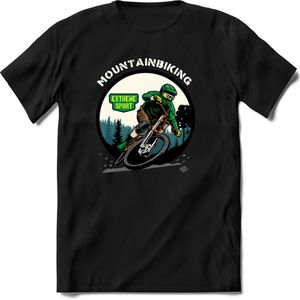 Mountainbiking | TSK Studio Mountainbike kleding Sport T-Shirt | Groen | Heren / Dames | Perfect MTB Verjaardag Cadeau Shirt Maat 3XL