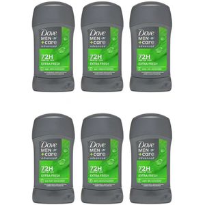 Dove Men+Care Advanced Anti-Transpirant Deodorant Stick - EXTRA FRESH - 6 x 50 ml - Voordeelverpakking