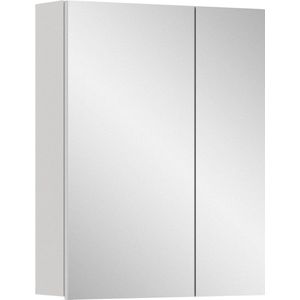 Vira 3-deurs witte melamine spiegelkast - badkamermeubel - modulaire opbergruimte - tijdloos design - 60 cm x 77 cm x 18 cm