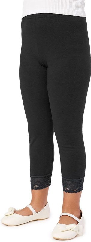 Merry Style Meisjes Leggings - Sport - Vrijetijdsbroek - Capri - Katoen - MS-MS10-228-LE - Zwart - 110