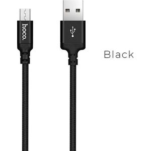 Hoco USB kabel naar Micro USB zwart - 2 m