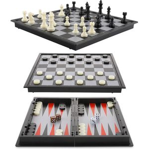Solacis Magnetisch schaakspel - Magnetisch schaakbord - Reis schaakspel - Schaken - Schaakspel - Must have!