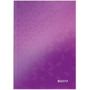 Leitz WOW A5 Notitieboek met Harde Kaft - Gelijnd - FSC Gecertificeerd - Paars