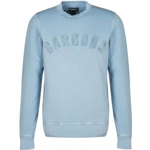 Barbour - Wash Prep Logo - Trui - Poederblauw - 100% Katoen