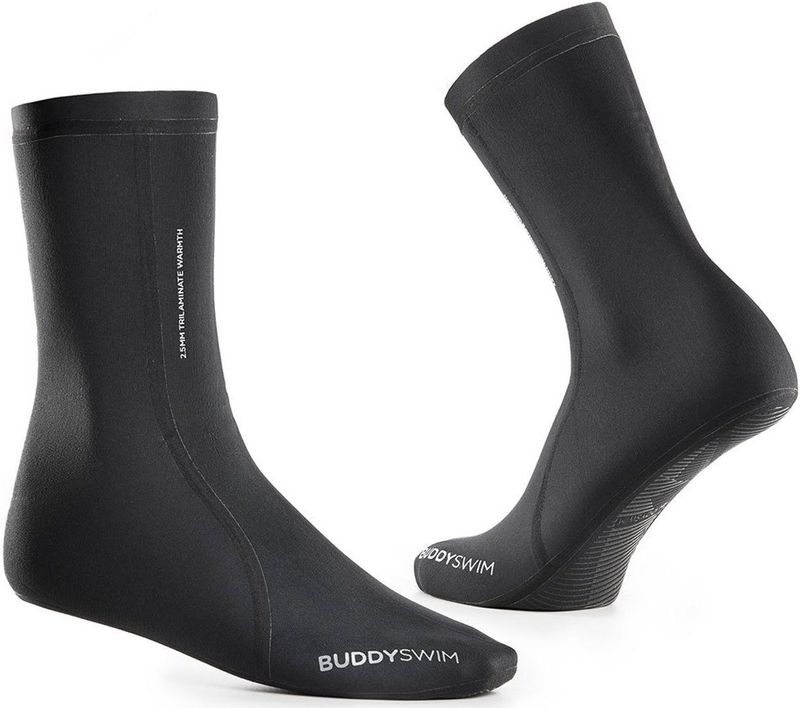 Buddyswim - Trilaminate Warmth - Neopreen Duikbooties - Zwart - 2.5 Mm