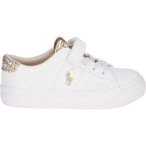 Ralph Lauren Polo Ryley Wit-Gouden Sneaker