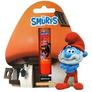 Sence - the smurfs lip balm orange scent - lippenbalsem sinaasappel - grote smurf - 4,3 gram - stick