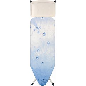Strijkplank C - voor stoomgeneratoren - XL stoomstrijkplank - Extra grote metalen standaard - In hoogte verstelbaar - Stevig vierpootsonderstel
