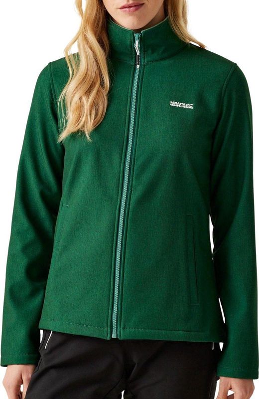 Regatta - Connie V - Softshell Outdoorjas - Donkergroen - Dames