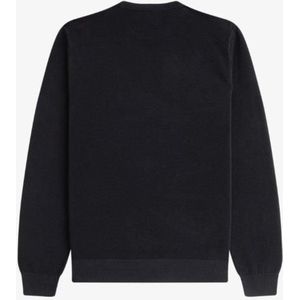 Fred Perry - Sportieve Katoenen Sweater - Zwart - Heren