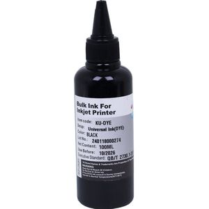 Geschikt voor canon 815 IP2780 MX328 MP259 288 236 printer aansluiting voor inkt, 100ML zwart per stuk