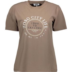 Zoso T-shirt Selma 254 0800 Mocha Dames Maat - L