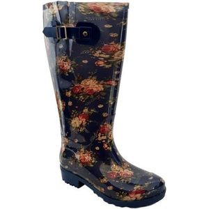 Wide Wellies - Regenlaars - Blauw - Rubber - Uitneembaar Voetbed