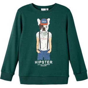 Name it Kinderkleding Jongens Groene Sweater Tabasso - 116
