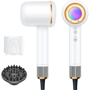 O’dor 2000 Watt Krachtige Fohn met Diffuser – Professionele Ionische Haardroger met Coolshot Technologie - 110.000 RPM – Wit