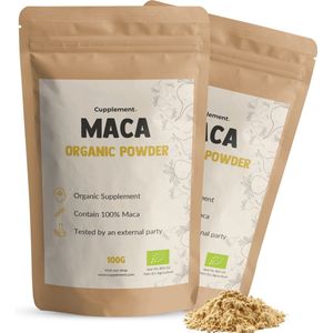 Cupplement Maca Poeder Biologisch Combideal 2x 100 gram - Energie