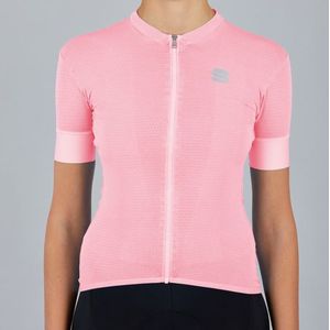 Sportful Fietsshirt korte mouwen Dames Roze  - MONOCROM W JERSEY PINK - S