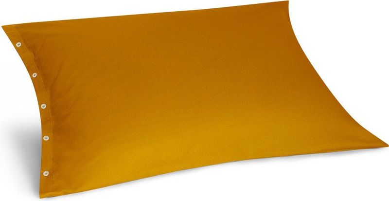 Yumeko kussensloop velvet flanel okergeel 70x90 - Biologisch & ecologisch - 1 stuk
