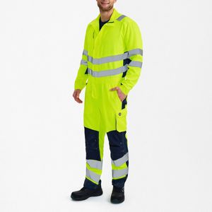 Engel Safety Light overall 4545-319 - Hi-vis Yellow / Blue Ink - L